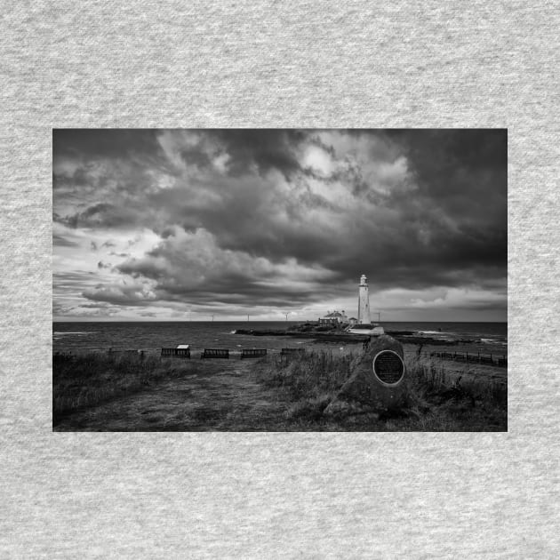 Monochrome St Mary's Island by Violaman